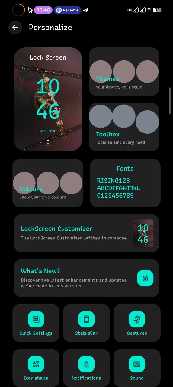 Customization